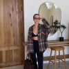 A mid-length, casual shirt with a European and American street style pocket shirt for women in the autumn and winter of 2025 Specification image